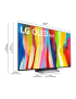 LG OLED55C27LA OLED TV (Flat, 55 Zoll / 139 cm, UHD 4K, SMART TV, webOS 22 mit LG ThinQ)