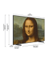 SAMSUNG GQ65LS03BAU The Frame QLED TV (Flat, 65 Zoll / 163 cm, UHD 4K, SMART TV)